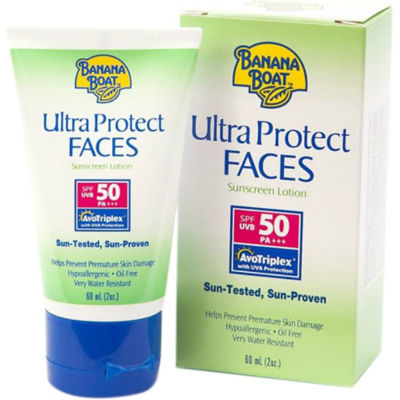 Buy BANANA BOAT ULTRA PROTECT FACES SPF50 SUNSCREEN LOTION 60ML Online in Singapore