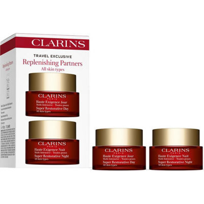 clarins super restorative day cream gift set