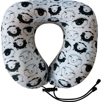 DQ & Co ANTI BACTERIAL MEMORY FOAM TRAVEL NECK PILLOW (SHEEP MATES)