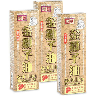 Buy FEI FAH GOLD LION RHEUMATIC OIL 50MLX3 Online in Singapore