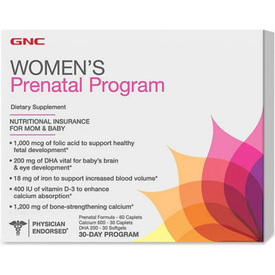 Buy GNC Women's Prenatal Program (30Day Program) Online in Singapore