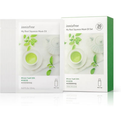 Buy Innisfree My Real Squeeze Mask [Green Tea] Set Online Singapore