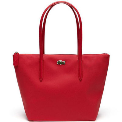 lacoste concept small zip tote bag