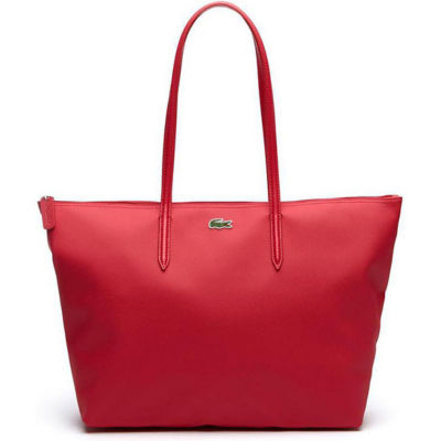 Buy Lacoste Women's L.12.12 Concept Zip Tote Bag (VIRTUAL PINK) Online Singapore
