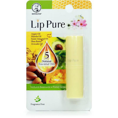 Buy MENTHOLATUM LIP PURE BOTANICAL OILS LIP BALM 4G Online in Singapore