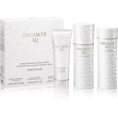 DECORTÉ AQ Absolute Renewing Radiance Care Set (125g + 200ml + 200ml)