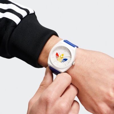 adidas Originals Project Two Grfx 38mm - Wht Resin/Wht/Blue Resin (AOST24070) 3