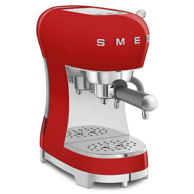 SMEG ECF02RDUK Espresso Coffee Machine with Steam Wand- Red 3