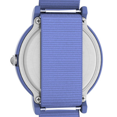 Timex Peanuts X Weekender Floral 34mm - Blue/Blue/Blue Floral Fabric (TW2W33500) 3