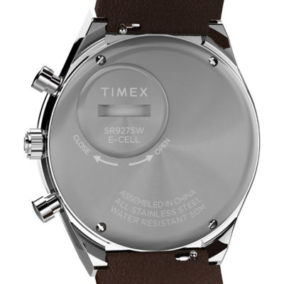 Timex Q Timex Diver Inspired Chrono 40mm - Sst/Rg/Blk Lthr (TW2W51800) 3