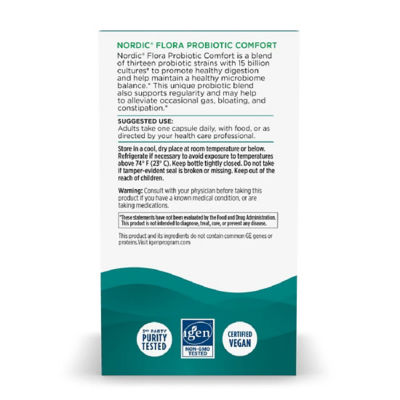 NORDIC NATURALS Nordic Flora 益生菌，Comfort，30粒胶囊 4