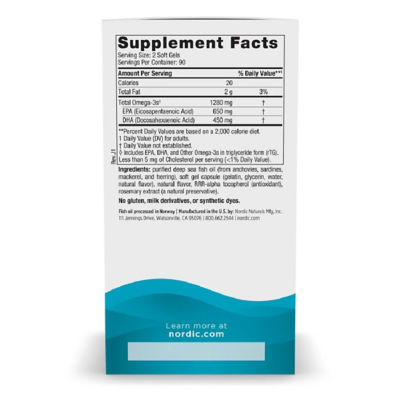 NORDIC NATURALS, Ultimate Omega 1280 毫克顶级鱼油 (柠檬味) 3