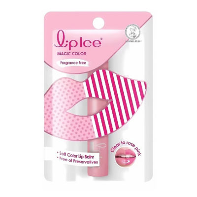 MENTHOLATUM Lipice Magic Color Rose Pink Fragrance Free 2g