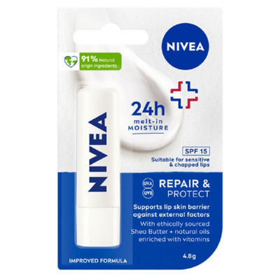 NIVEA Derma Repair SPF15 Lip Balm 4.8g