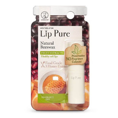 MENTHOLATUM Lip Pure Fragrance Free Lip Balm 4g