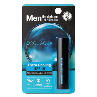 MENTHOLATUM Men's Cool Aqua Lip Balm SPF15 3.5g