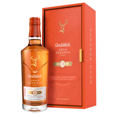 GLENFIDDICH 21 YEAR OLD CARRIBEAN CASK SINGLE MALT SCOTCH WHISKY 700ML