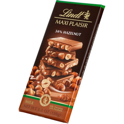 lindt lait noisette milk chocolate tablets 300g - rich and creamy taste