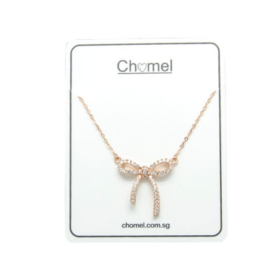 Chomel Ribbon Cubic Zirconia Necklace 4