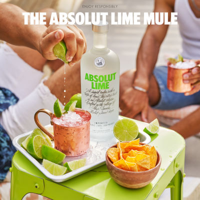 ABSOLUT LIME VODKA 1000ML 3