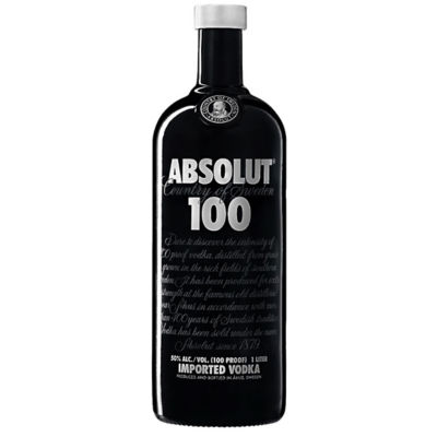 ABSOLUT 100 VODKA 1000ML 50%