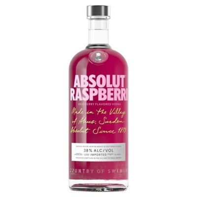 ABSOLUT RASPBERRI VODKA 1000ML 38%