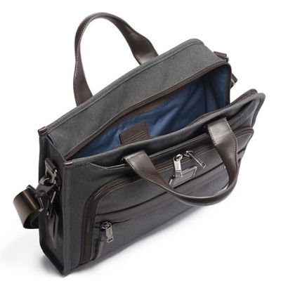 Tumi slim 2024 deluxe portfolio leather