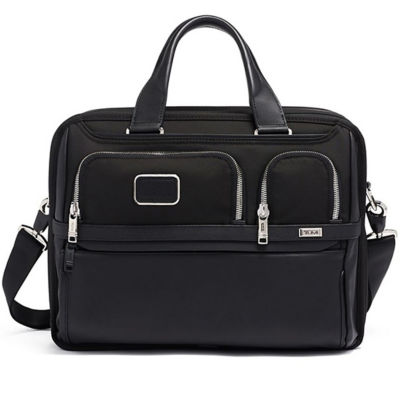 Mens black clearance leather laptop briefcase