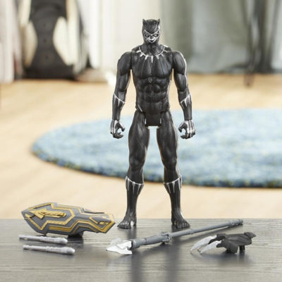 marvel avengers titan hero series blast gear black panther action figure