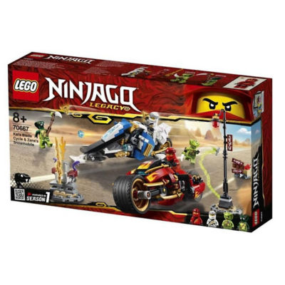 lego ninjago kai's blade cycle and zane's snowmobile