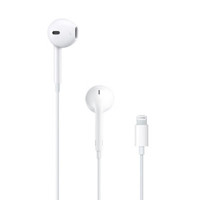 Гарнитура earpods lightning h7 для apple с управлением громкостью и микрофоном