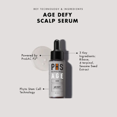 PHS HAIRSCIENCE AGE Defy Scalp Serum for Greying Hair 50ml 2