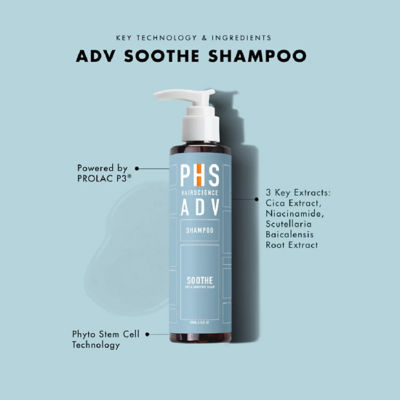 PHS HAIRSCIENCE ADV Soothe Shampoo for Dry & Sensitive Scalp 200ml 2