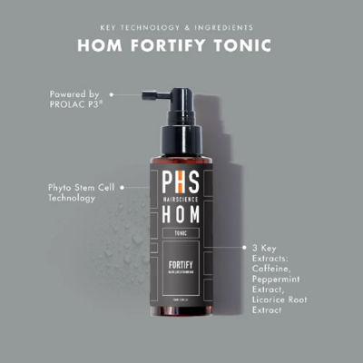 PHS HAIRSCIENCE HOM Fortify Tonic for Male Hair Loss/Thinning 100ml 2