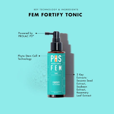PHS HAIRSCIENCE FEM Fortify Tonic for Hair Loss/Thinning 100ml 2