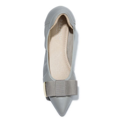 gray ballerina flats