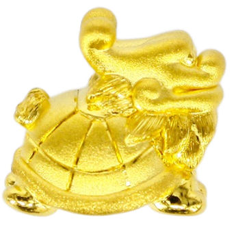 Buy Chow Tai Fook 999 Pure Gold Charm - Dragon Turtle R19453
