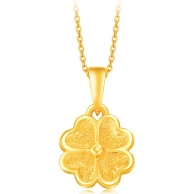 Buy Chow Tai Fook 999 Pure Gold Pendant - Four Leaf Clover R17541