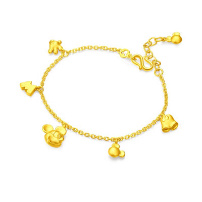 Chow Tai Fook Disney Classics 999 Pure Gold Bracelet - Mickey Mouse R17856 3