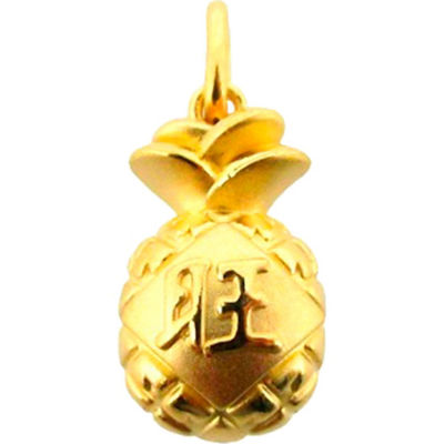 Gold clearance pineapple pendant