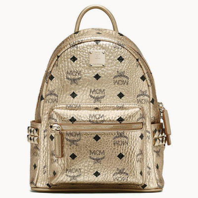 Mcm bag outlet gold