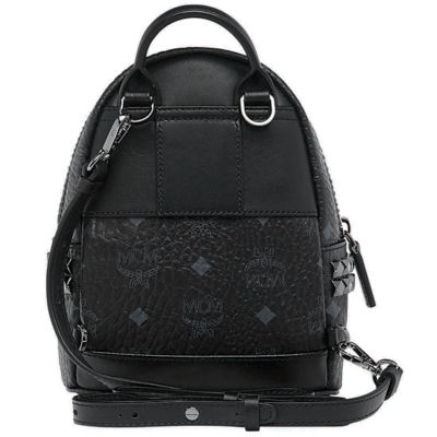 mcm stark side studs bebe boo backpack in visetos
