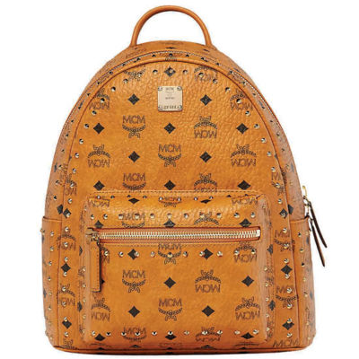 Buy STARK BACKPACK IN STUDDED OUTLINE VISETOS COGNAC Online in