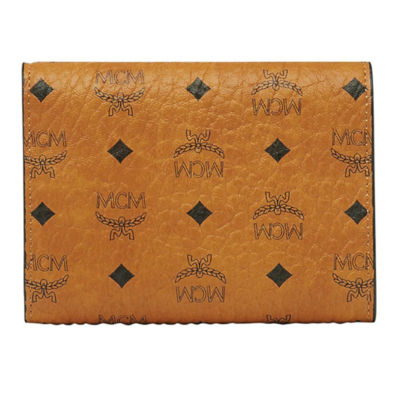 Buy THREE FOLD WALLET IN VISETOS ORIGINAL COGNAC Online in