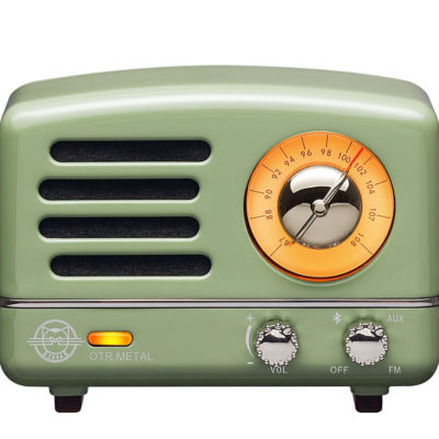 Buy PORTABLE FM RADIO & BLUETOOTH SPEAKER - OTR METAL MINT GREEN Online in  Singapore | iShopChangi