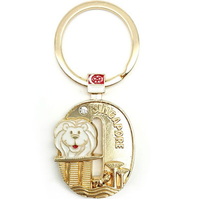 Buy SINGAPORE MERLION ALPHABET KEYCHAINO Online in Singapore