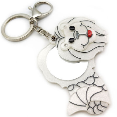 Buy SINGAPORE ACRYLIC MERLION MIRROR KEYCHAIN Online in Singapore