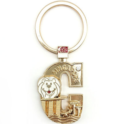 Buy SINGAPORE MERLION ALPHABET KEYCHAINC Online in Singapore