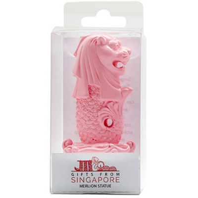 SINGAPORE SOUVENIRS 鱼尾狮雕像 - 粉色 3