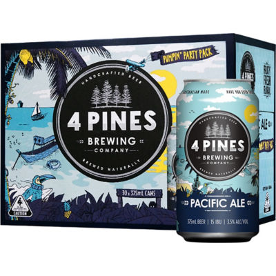 Primitiv Egen Inspektion Buy 4 Pines Australian Pacific Ale [PARTY PACK], 30x375ml Online in  Singapore | iShopChangi